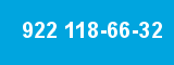 922 118-66-32 922 118-66-32